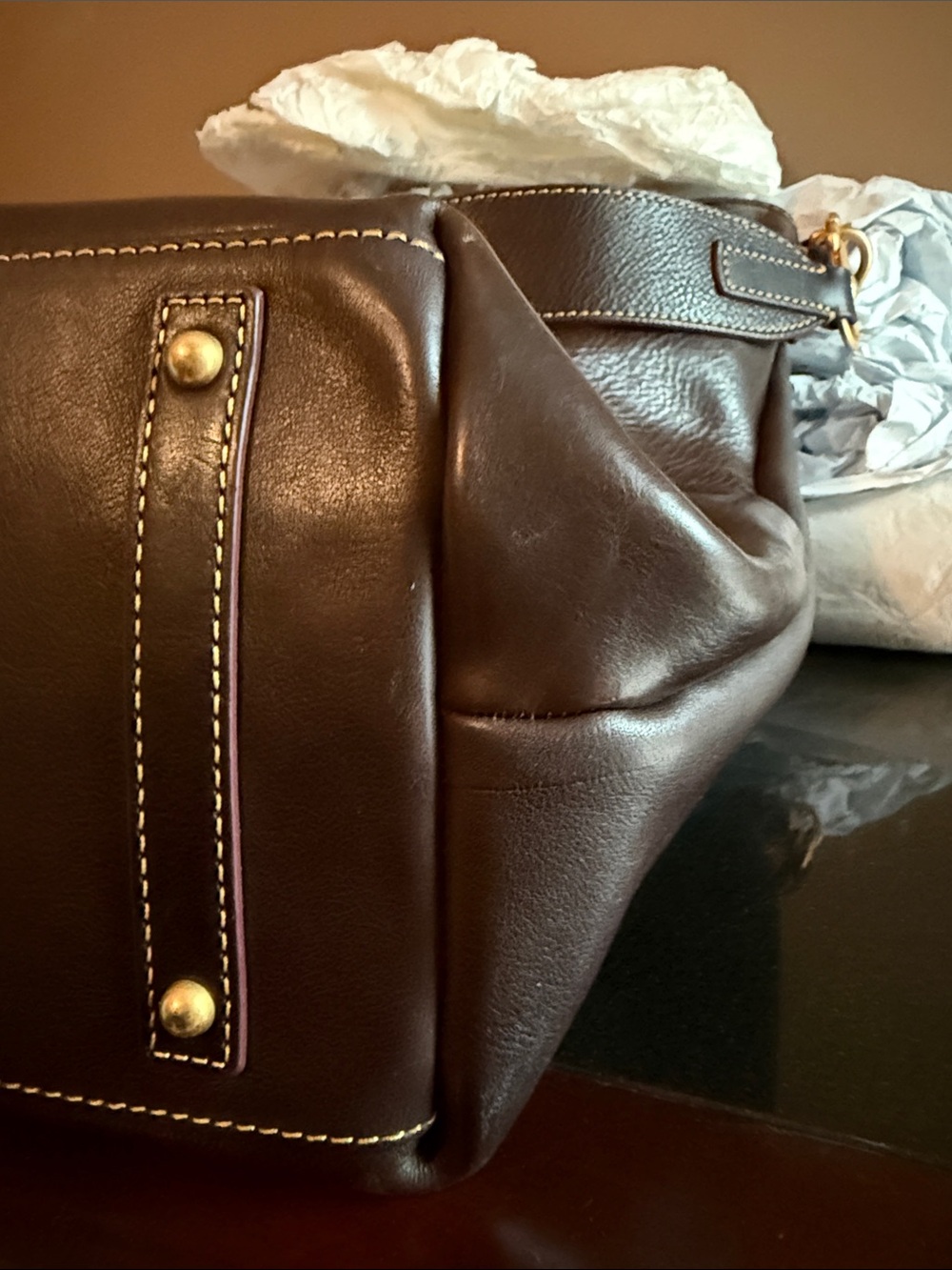 Dooney & Bourke Florentine Camden/Fielding Tmoro Like New - Picture 13 of 13